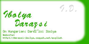 ibolya darazsi business card